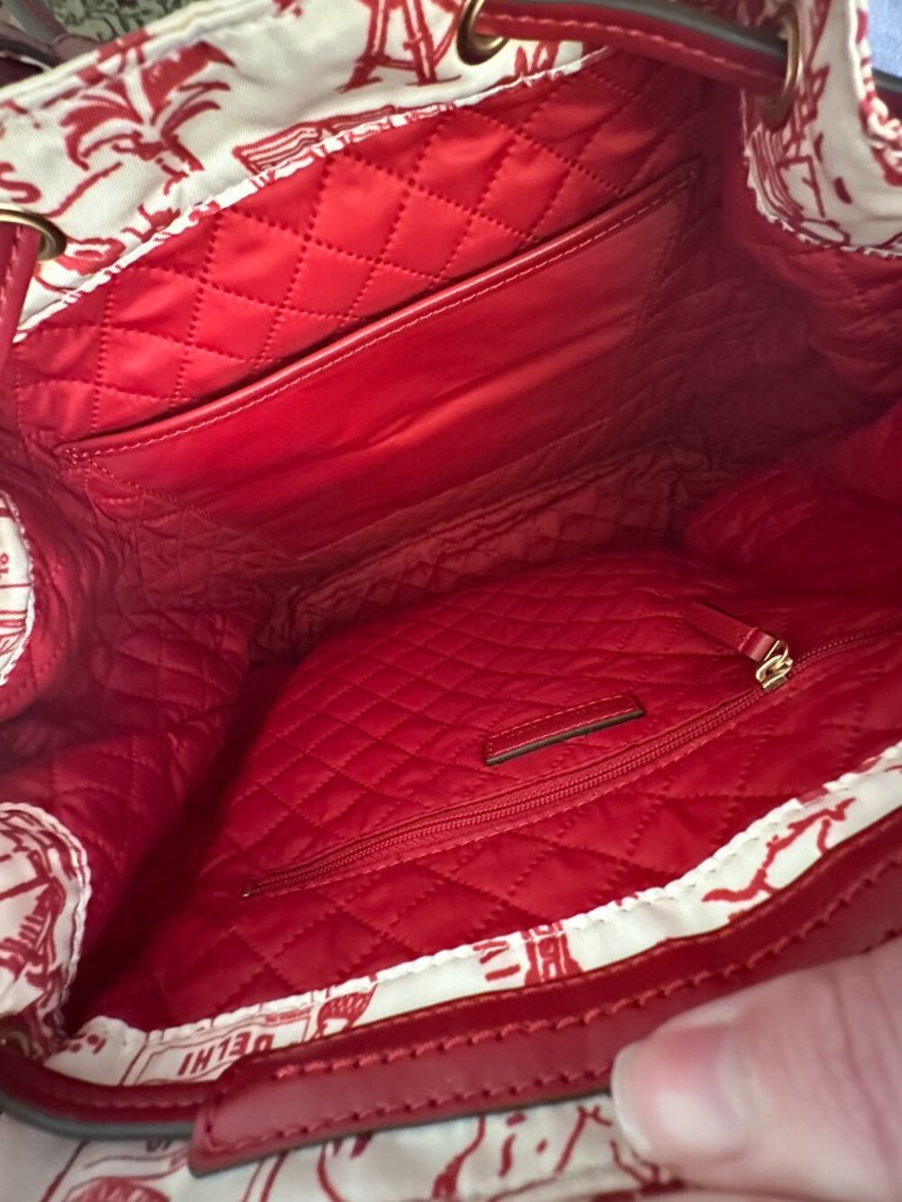 Tory Burch Printed Flap Backpack - Picture 5 of 7